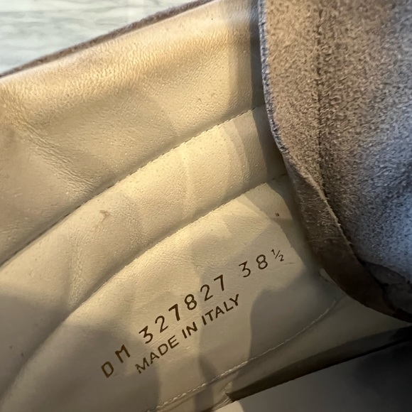 Saint Laurent SL/02H grey suede high top sneakers size 38.5 women’s 8 - Picture 4 of 5